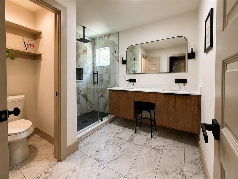 Furnished interior view inside a new home in , Dallas (Image 31).