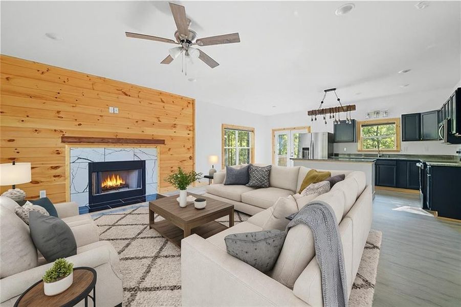Furnished interior view inside a new home in , Talking Rock (Image 15).
