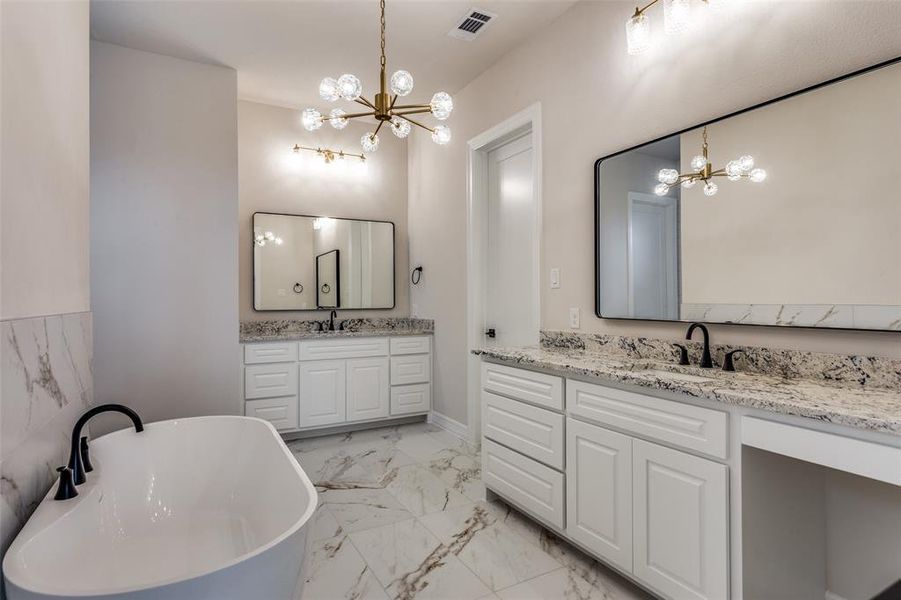 Furnished interior view inside a new home in , Aledo (Image 14).