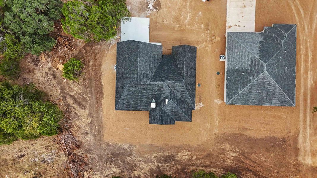 Aerial view of structure Aerial view of structure