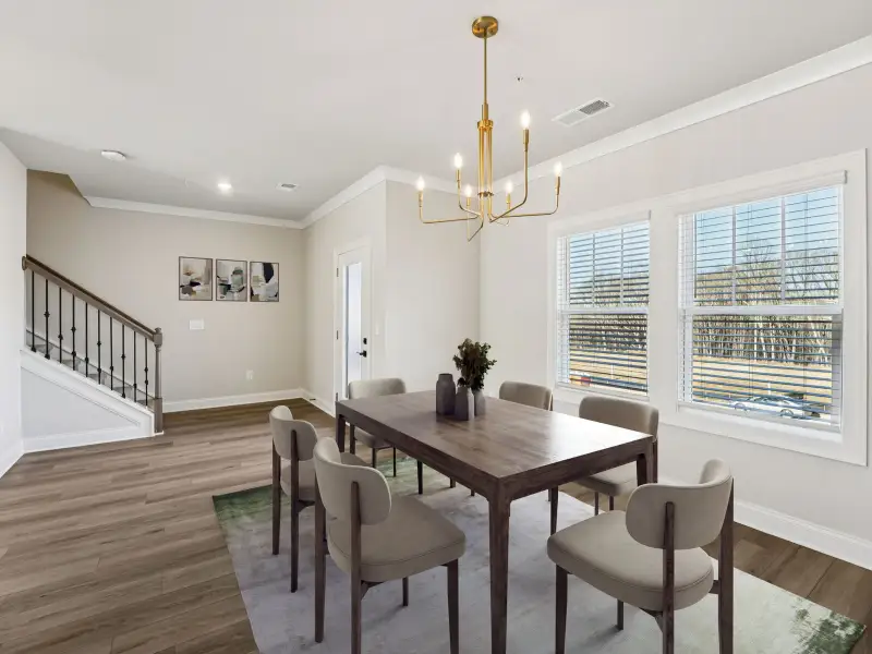 Furnished interior view inside a new home in Hemingway - Highland Series, Cumming (Image 3).