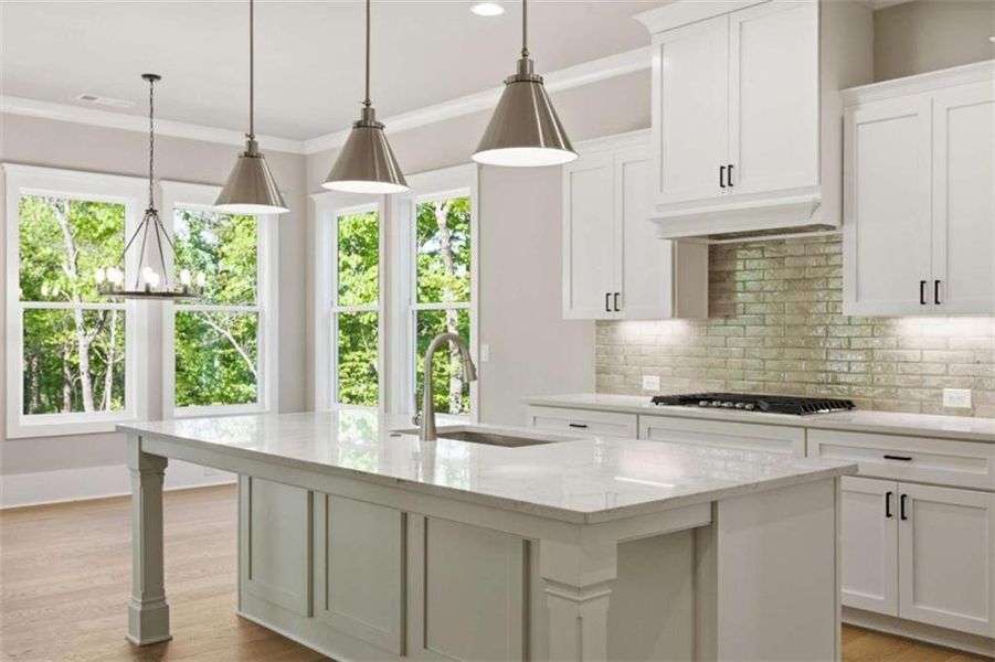 Furnished interior view inside a new home in , Clarkesville (Image 14).