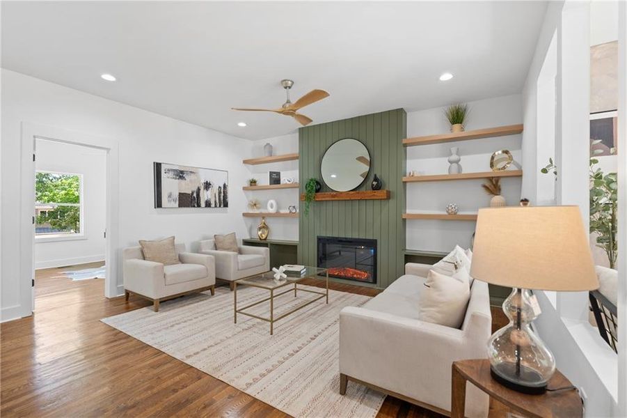 Furnished interior view inside a new home in , Atlanta (Image 16).