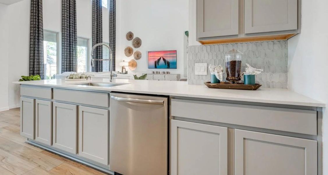 Furnished interior view inside a new home in Samara, League City (Image 17).