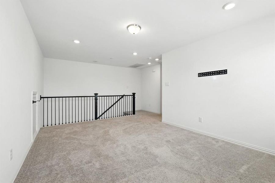 Game room on top floor. Could be also an office, or family room for multigenerational living.