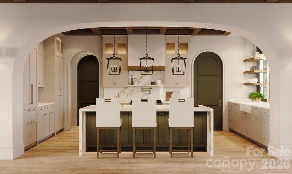 Furnished interior view inside a new home in , Weaverville (Image 7).