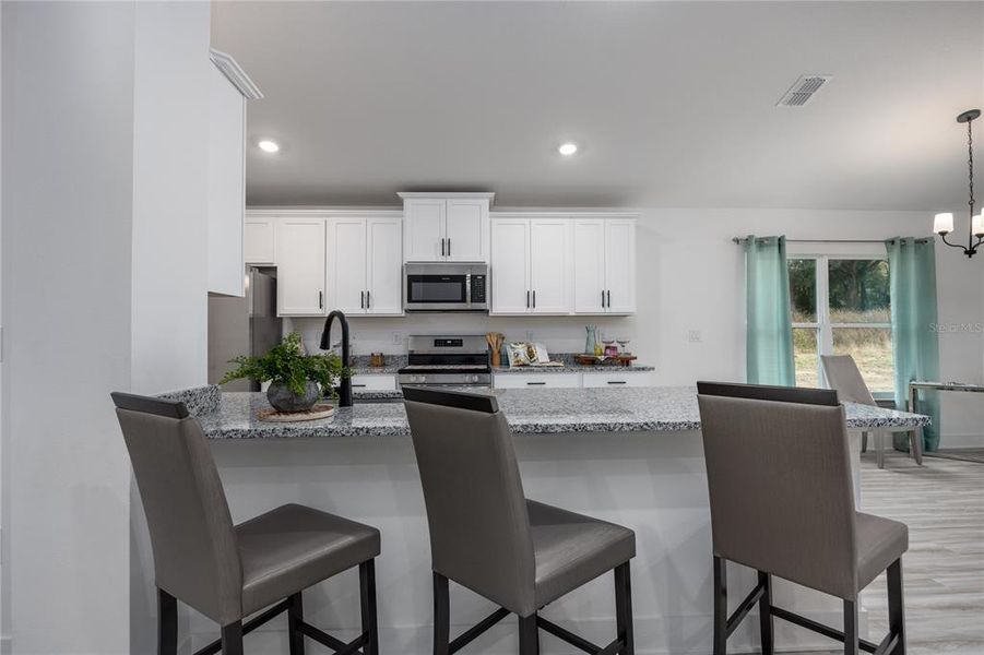 Furnished interior view inside a new home in Briarwood, Alachua (Image 7). Furnished interior view inside a new home in Briarwood, Alachua (Image 7).