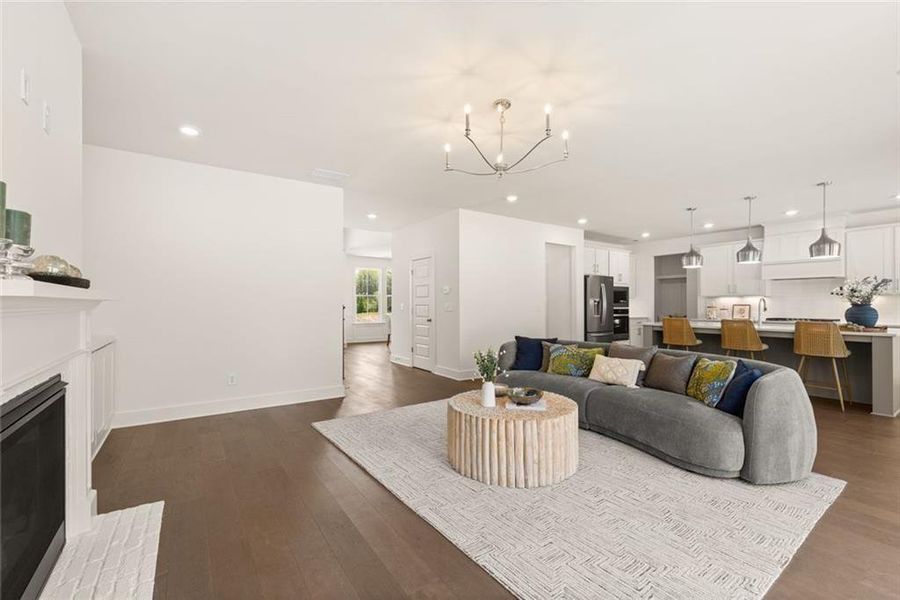 Furnished interior view inside a new home in , Gainesville (Image 6).