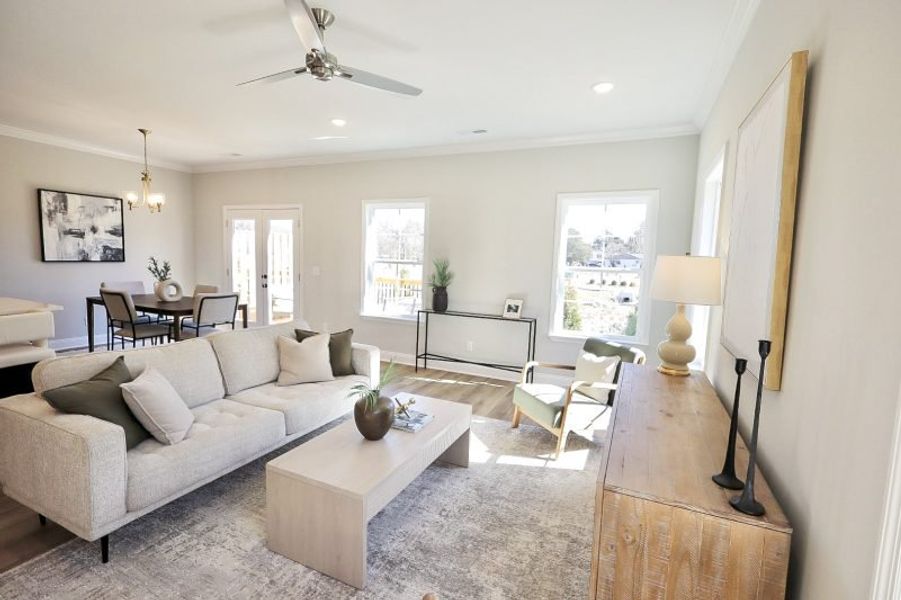 Representative furnished interior of a home built from the Hamilton by Riverstone Construction, LLC in The Eleuthera, Chattanooga (Image 9). Representative furnished interior of a home built from the Hamilton by Riverstone Construction, LLC in The Eleuthera, Chattanooga (Image 9).