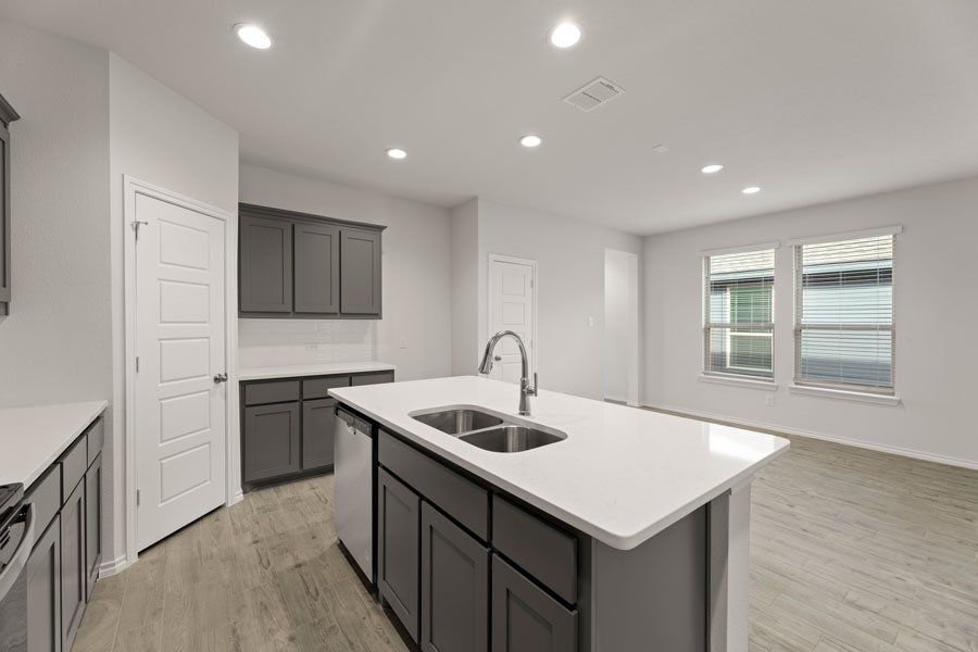 Representative exterior photo of a completed home built from the Mesquite by Impression Homes in Creekside Ranch, Blue Ridge, TX (Image 6). Representative exterior photo of a completed home built from the Mesquite by Impression Homes in Creekside Ranch, Blue Ridge, TX (Image 6).