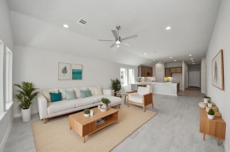 Virtually Staged - Living Room. Sample photo of completed home with similar floor plan. Actual colors and selections may vary.