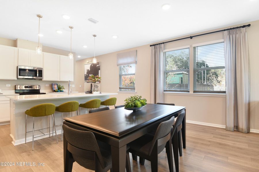 Furnished interior view inside a new home in Seasons at Marietta Cove, Jacksonville (Image 8).