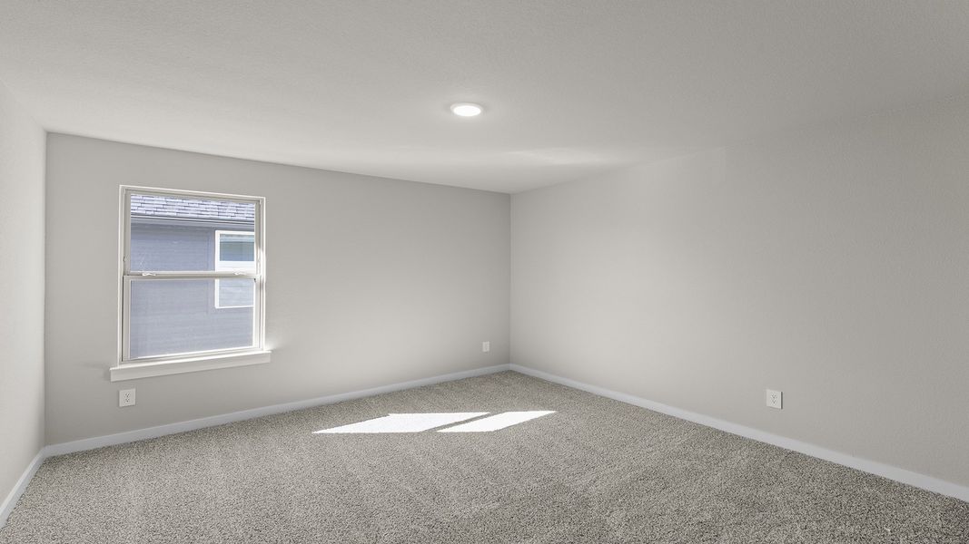 Spacious, unfurnished interior of a new home in Keeneland, Aubrey (Image 27). Spacious, unfurnished interior of a new home in Keeneland, Aubrey (Image 27).
