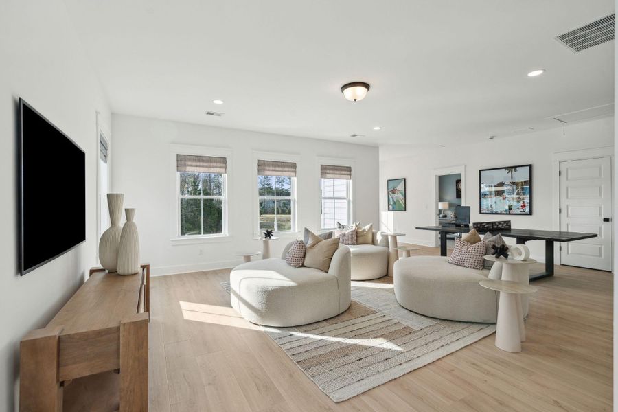 Furnished interior view inside a new home in Tidewater at Lakes of Cane Bay, Summerville (Image 4).