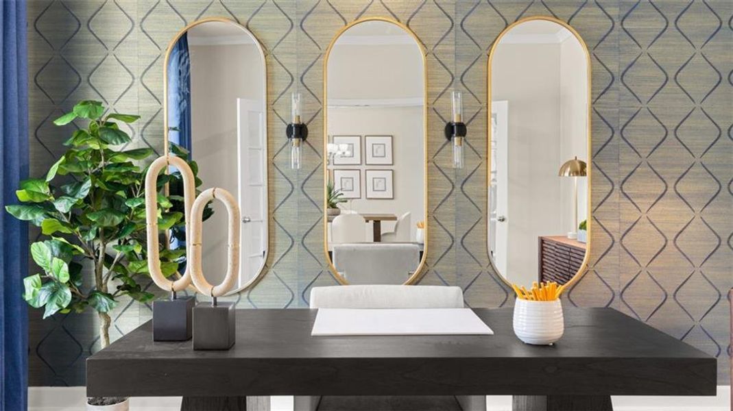 Furnished interior view inside a new home in Evergreen Crossing, Locust Grove (Image 7). Furnished interior view inside a new home in Evergreen Crossing, Locust Grove (Image 7).