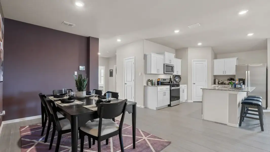 Furnished interior view inside a new home in Hadley Farms, Godley (Image 15).