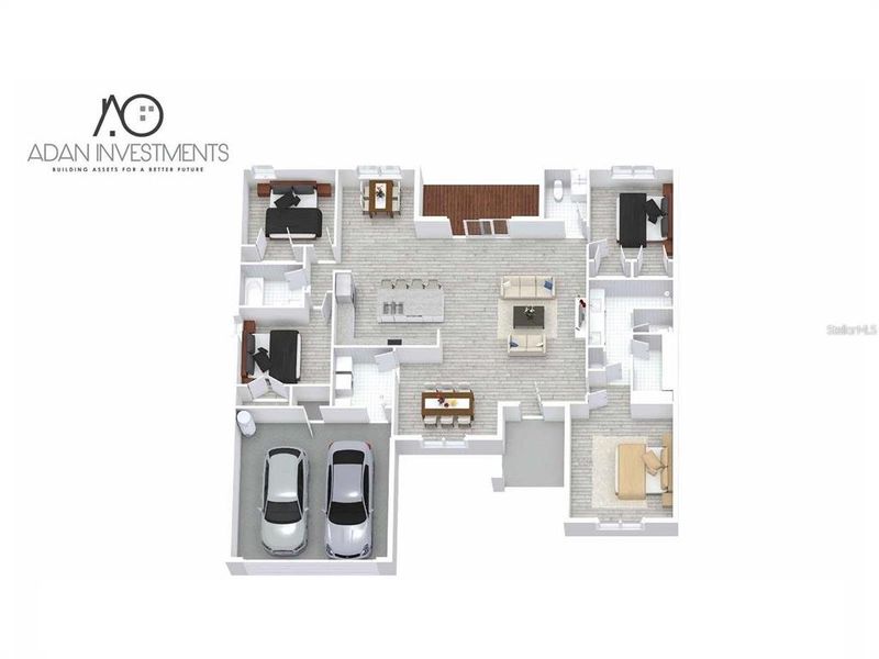 2D floor plan layout of this home in , Deltona, FL (Image 3).