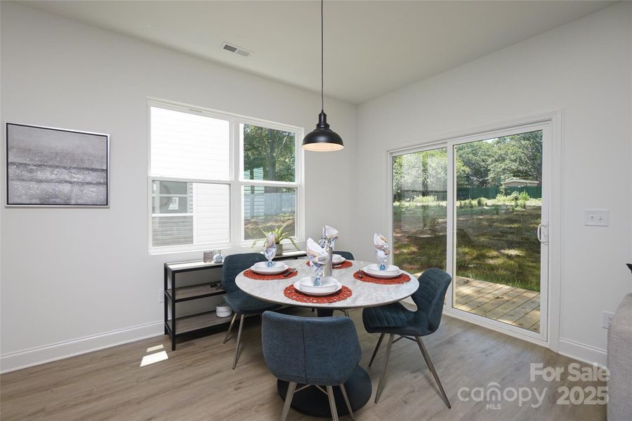 Furnished interior view inside a new home in , Charlotte (Image 14).