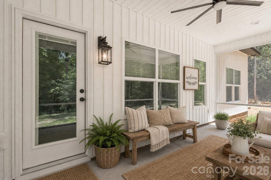 Exterior details and patio area of a home in , Stanley (Image 24).