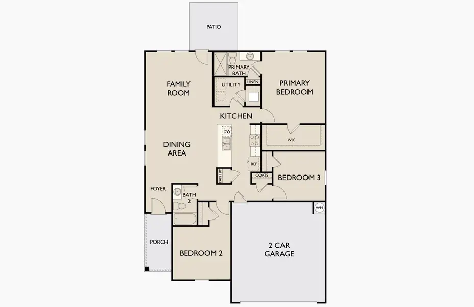 2D floor plan layout for the Larissa by Starlight Homes in Cattleman's Crossing, Fort Worth, TX (Image 3). 2D floor plan layout for the Larissa by Starlight Homes in Cattleman's Crossing, Fort Worth, TX (Image 3).