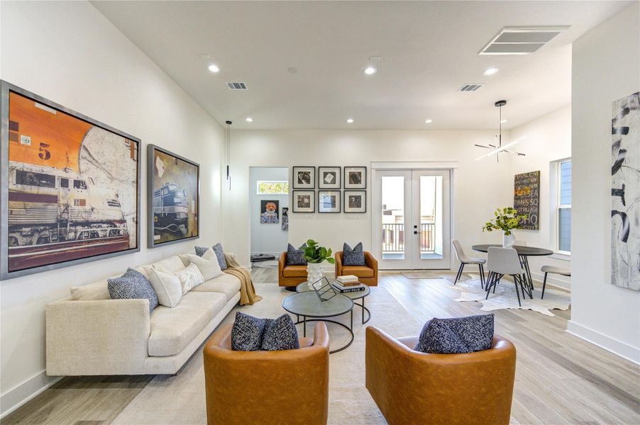 Furnished interior view inside a new home in , Houston (Image 7).