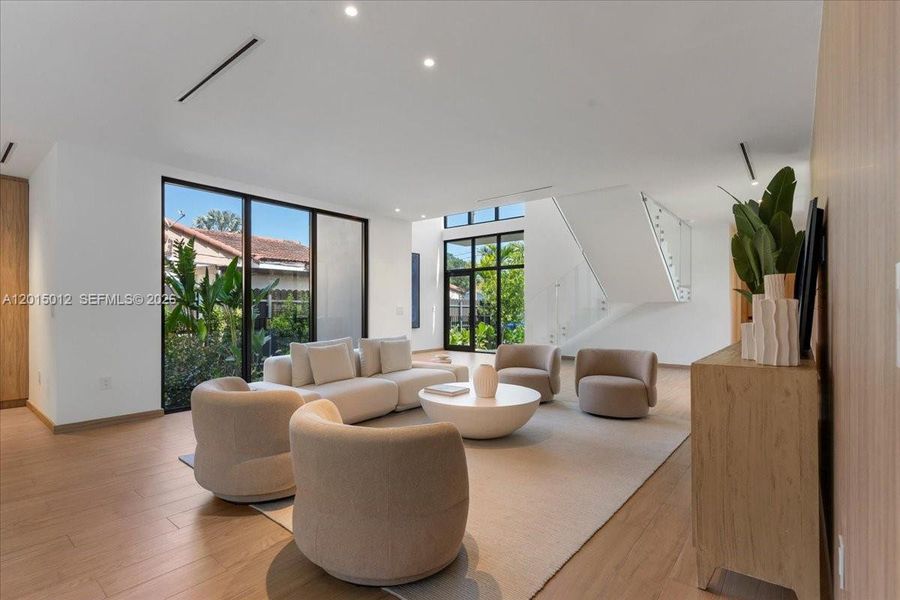 Furnished interior view inside a new home in , Miami (Image 26).