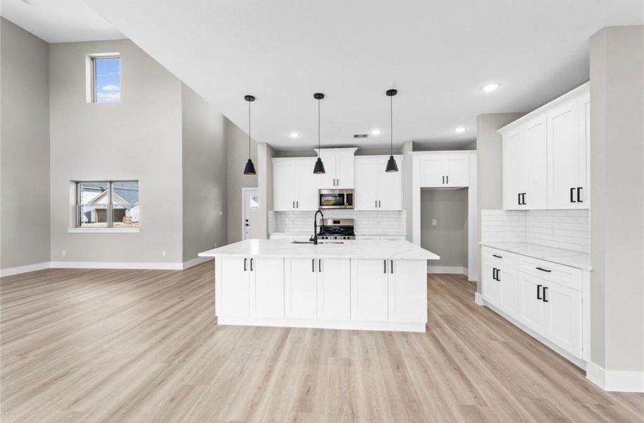 Furnished interior view inside a new home in , Spring (Image 15).