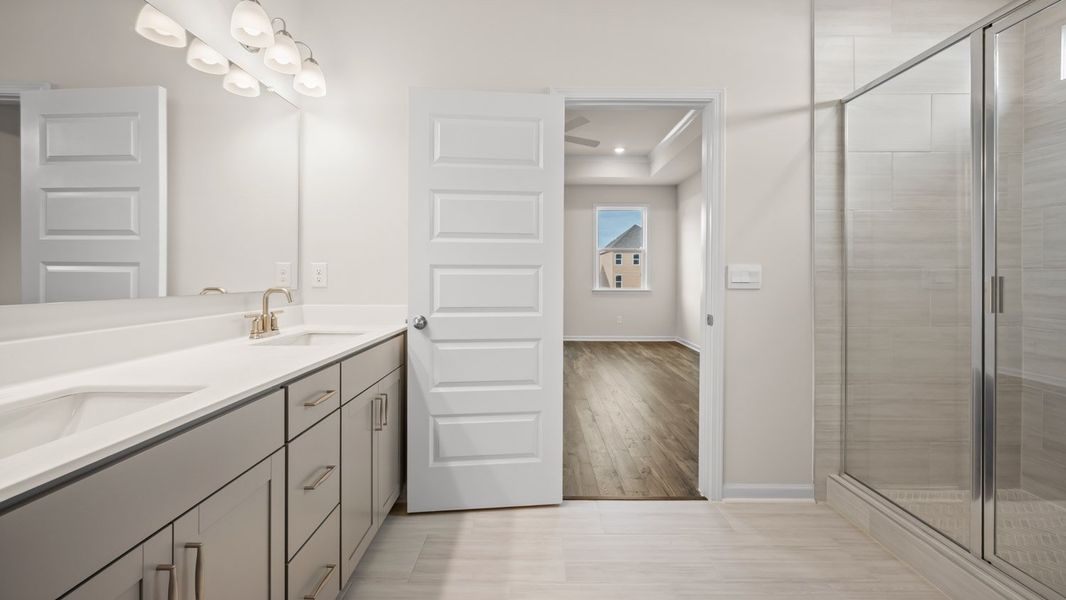 Representative furnished interior of a home built from the Marlene by D.R. Horton in The Gates at Pates Creek, Hampton (Image 13).