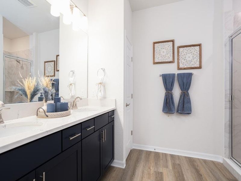 Your suite is complete with a private en-suite bath - Shelby II by Highland Homes