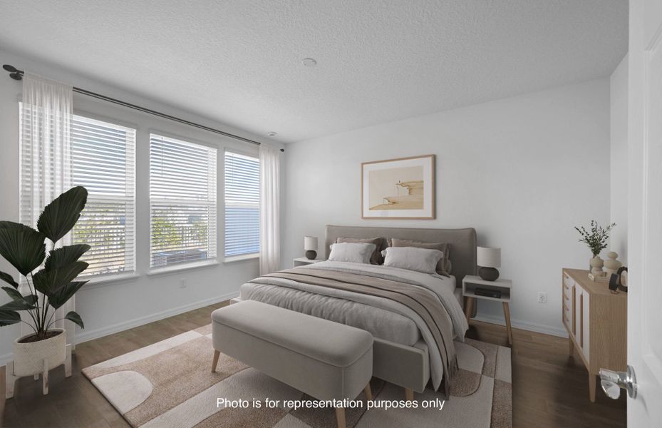 Furnished interior view inside a new home in Del Webb Wildlight, Yulee (Image 9).