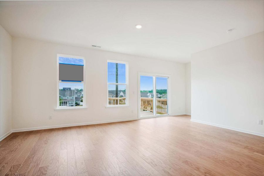 Spacious, unfurnished interior of a new home in The Parc Townes at Wendell, Wendell (Image 29). Spacious, unfurnished interior of a new home in The Parc Townes at Wendell, Wendell (Image 29).