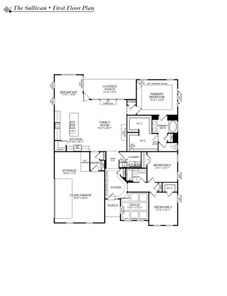 2D floor plan layout of this home in Redland, Advance, NC (Image 3).