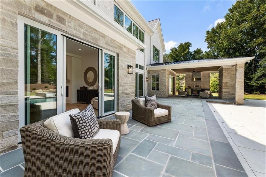 Exterior details and patio area of a home in , Milton (Image 3). Exterior details and patio area of a home in , Milton (Image 3).