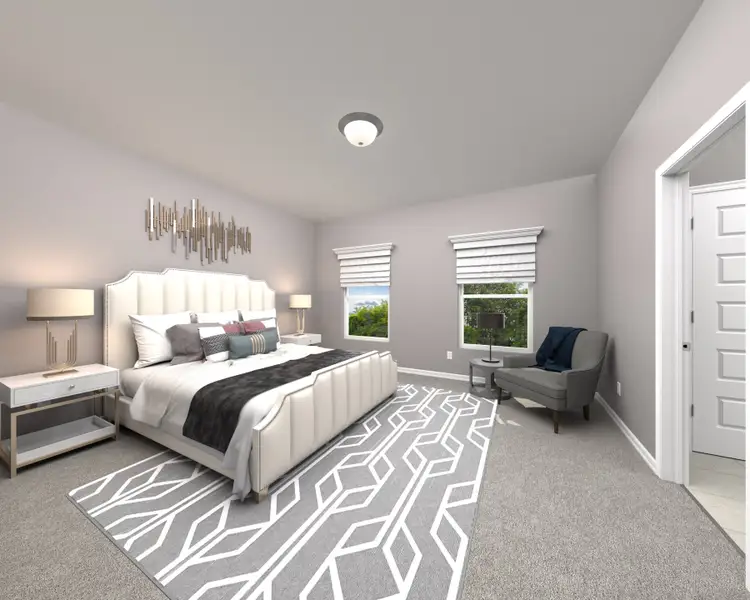 Furnished interior view inside a new home in Legends Preserve - Signature Series, Daytona Beach (Image 5). Furnished interior view inside a new home in Legends Preserve - Signature Series, Daytona Beach (Image 5).