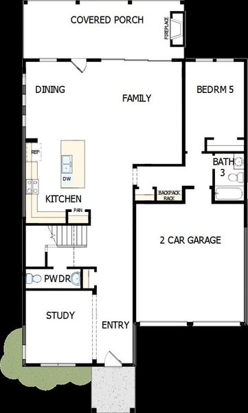 2D floor plan layout of this home in Point Hope - Village Collection, Charleston, SC (Image 2). 2D floor plan layout of this home in Point Hope - Village Collection, Charleston, SC (Image 2).