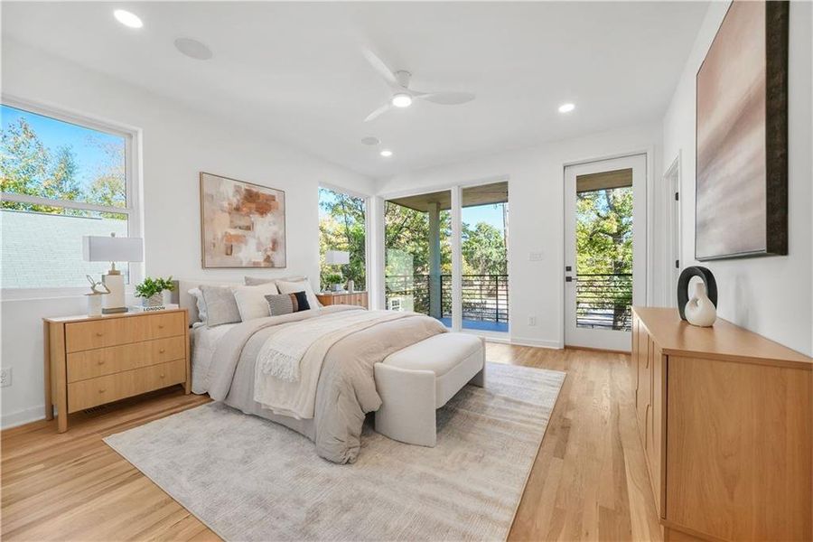 Furnished interior view inside a new home in , Atlanta (Image 8).