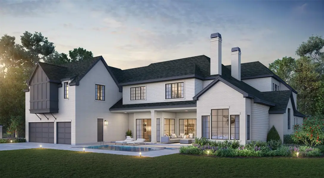 Front exterior of a new home in , Houston, TX, highlighting curb appeal (Image 1). Front exterior of a new home in , Houston, TX, highlighting curb appeal (Image 1).