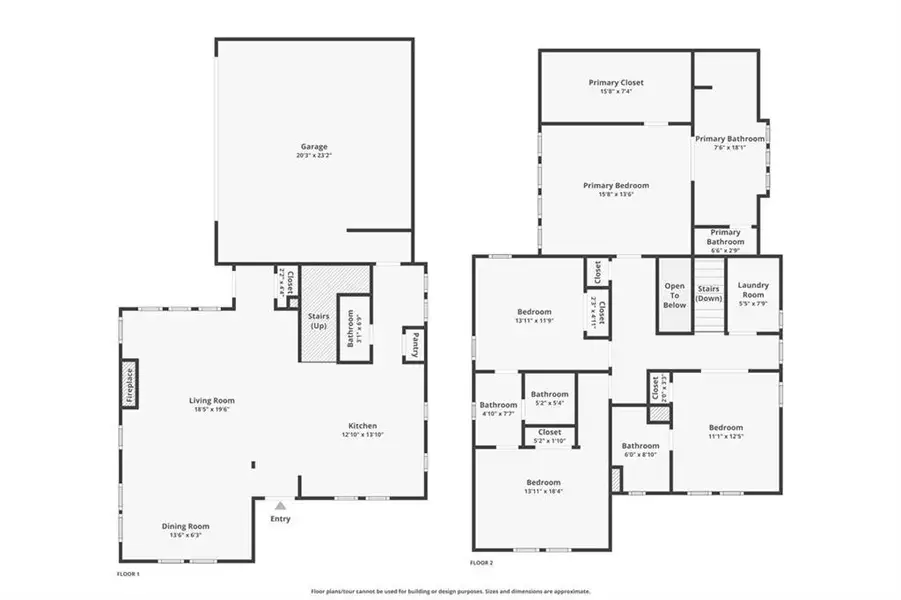 2D floor plan layout of this home in , Atlanta, GA (Image 5).