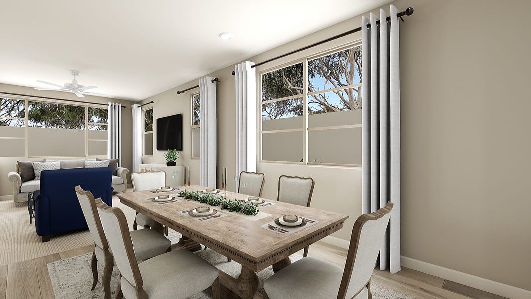 Representative furnished interior of a home built from the Vineyard Plan 3004 by Tri Pointe Homes in Waterston Central, Gilbert (Image 5). Representative furnished interior of a home built from the Vineyard Plan 3004 by Tri Pointe Homes in Waterston Central, Gilbert (Image 5).