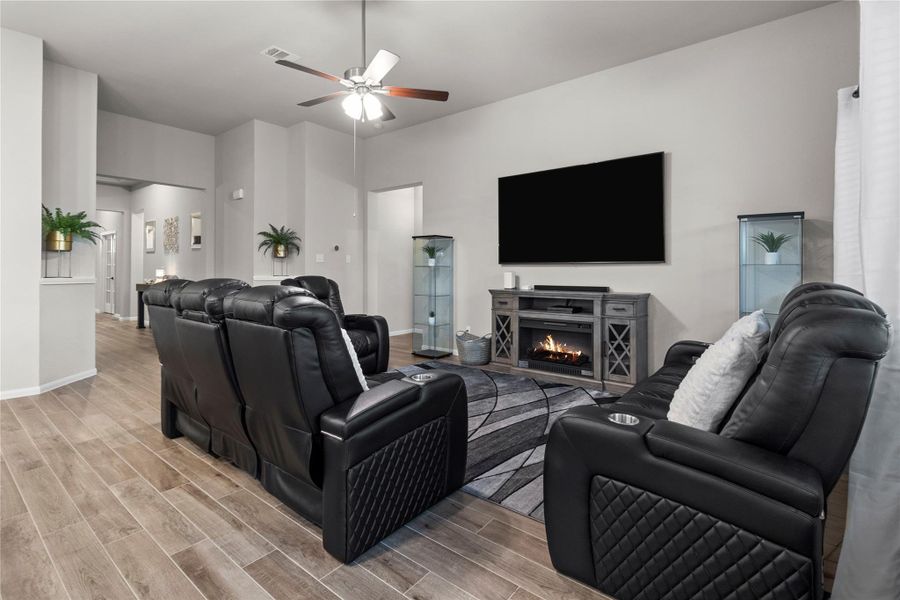 Furnished interior view inside a new home in The Commons at Sedona, League City (Image 17). Furnished interior view inside a new home in The Commons at Sedona, League City (Image 17).
