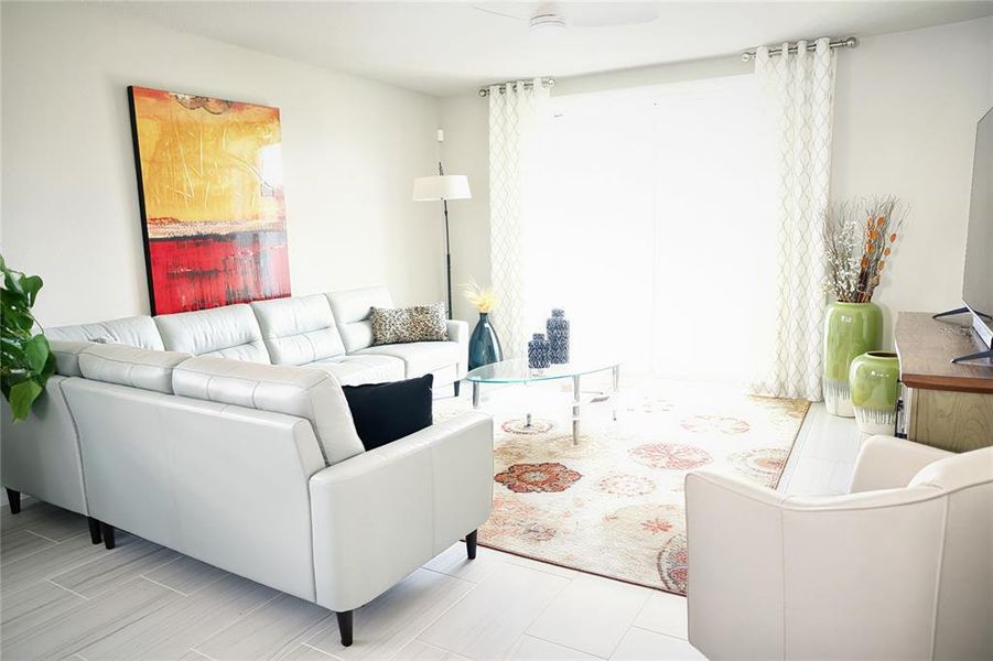 Furnished interior view inside a new home in Park East, Plant City (Image 14). Furnished interior view inside a new home in Park East, Plant City (Image 14).