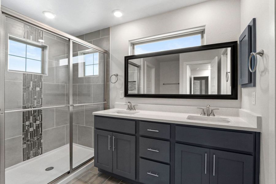 Furnished interior view inside a new home in The View at Desert Springs | Thoughtful Collection, El Paso (Image 13). Furnished interior view inside a new home in The View at Desert Springs | Thoughtful Collection, El Paso (Image 13).