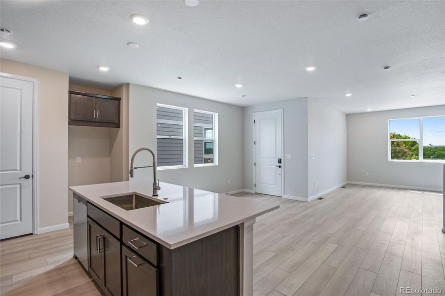 Furnished interior view inside a new home in Sugar Mill Village, Longmont (Image 12). Furnished interior view inside a new home in Sugar Mill Village, Longmont (Image 12).