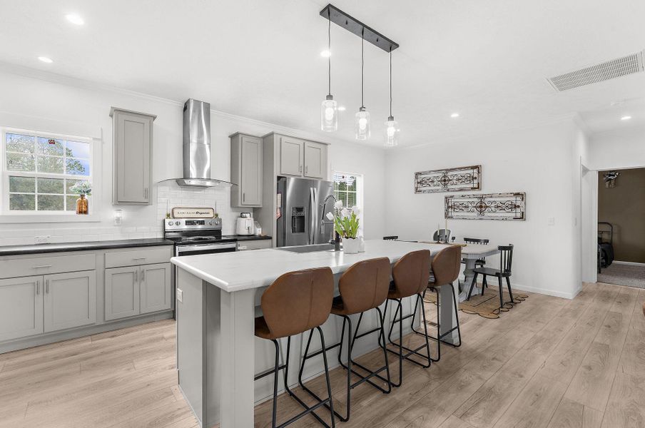 Furnished interior view inside a new home in , Cross (Image 27). Furnished interior view inside a new home in , Cross (Image 27).