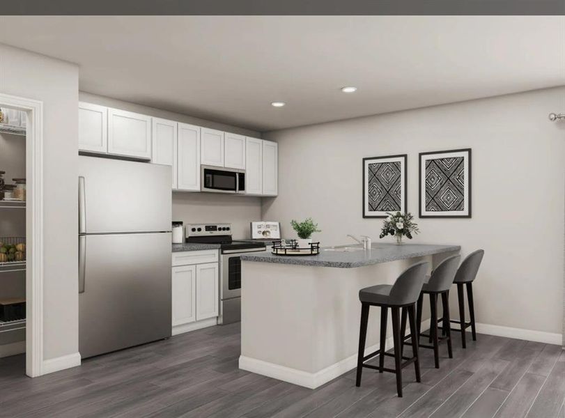 Furnished interior view inside a new home in Cedar Creek on Maple, Abilene (Image 3).