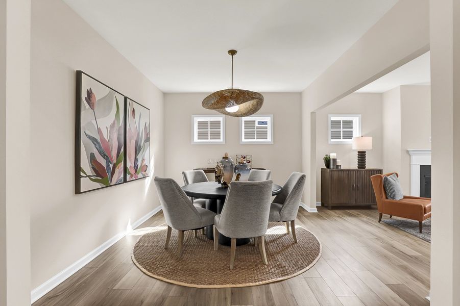 Representative furnished interior of a home built from the Turner - Genesis Value Collection by Mungo Homes in Stapleton, Clemmons (Image 5).