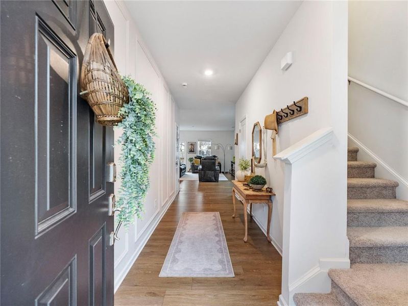 Furnished interior view inside a new home in Creekside at Farmers Crossing, Ball Ground (Image 17). Furnished interior view inside a new home in Creekside at Farmers Crossing, Ball Ground (Image 17).