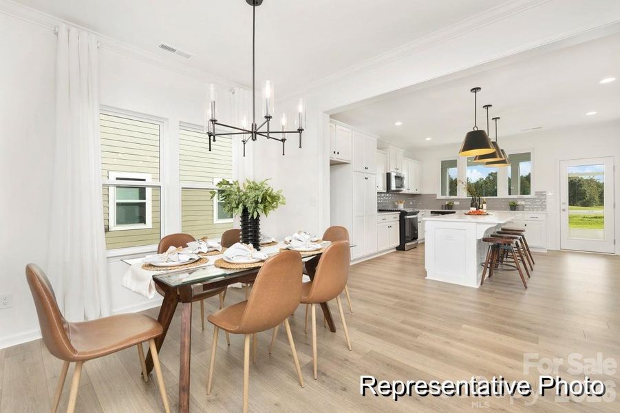 Furnished interior view inside a new home in Morgan Hills, Albemarle (Image 11).