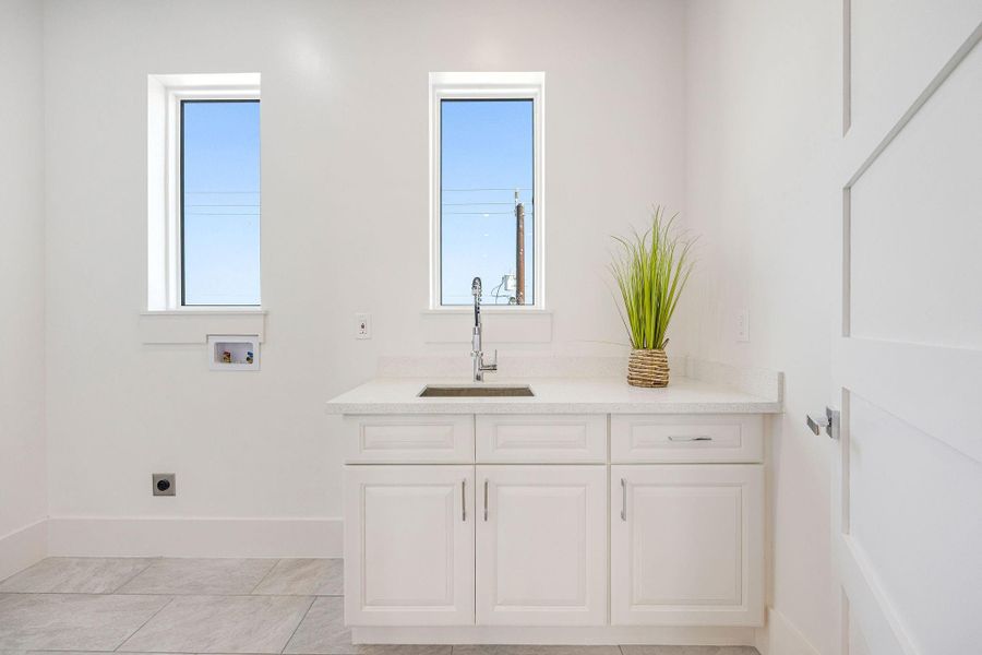 Laundry room.