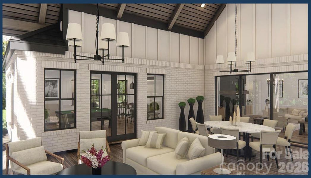 Exterior details and patio area of a home in , Marshville (Image 24).